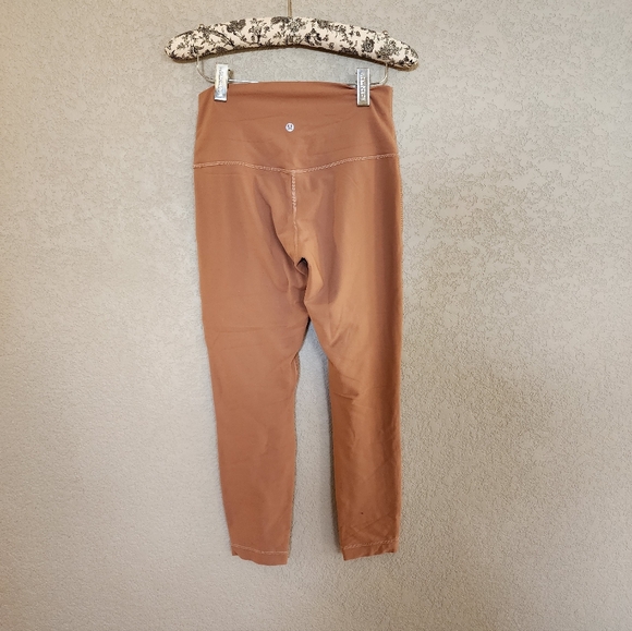 Lululemon Align Double Lined Leggins Size 8 Tan Color 25in Inseam - Picture 4 of 4